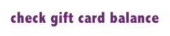 check gift card balance